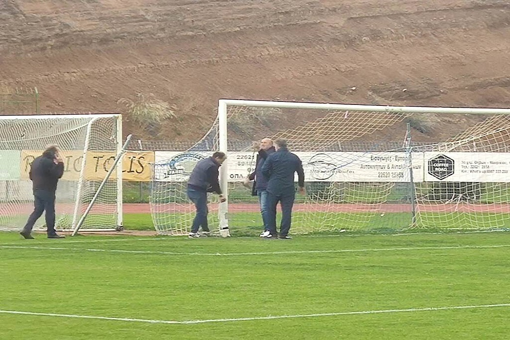 Απίστευτο σκηνικό με τα δοκάρια στις εστίες στο ΑΟ Υπάτου – ΑΟ Τρίκαλα!