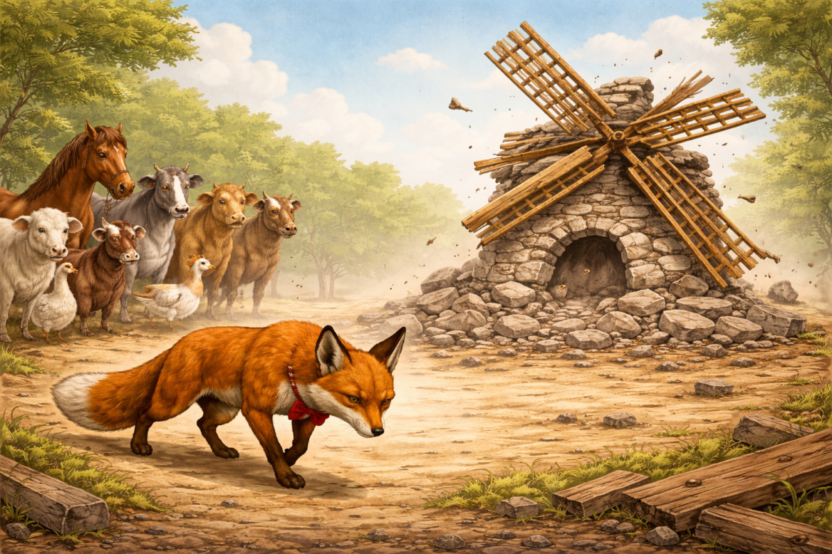 Η αλεπού και ο κόκκινος μύλος