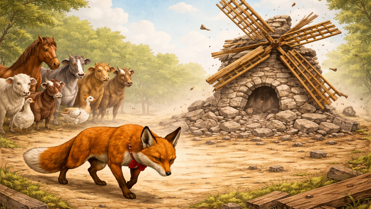 Η αλεπού και ο κόκκινος μύλος